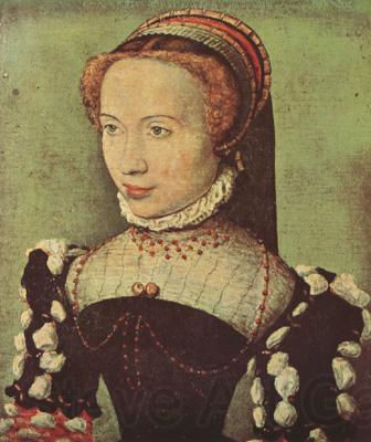 CORNEILLE DE LYON Portrait of Gabrielle de Roche-chouart (mk08) Norge oil painting art